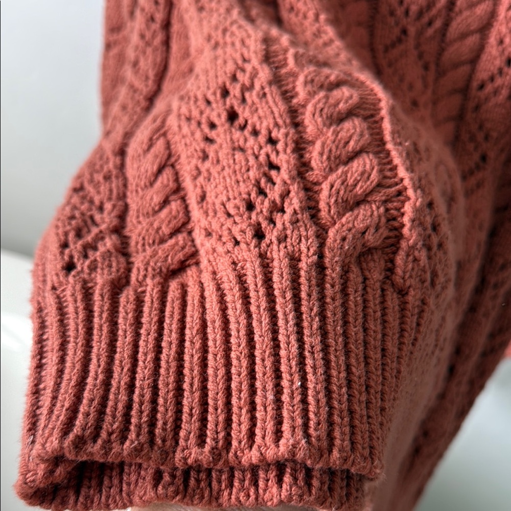 Women's Rust Sweater - Picture 3 of 4